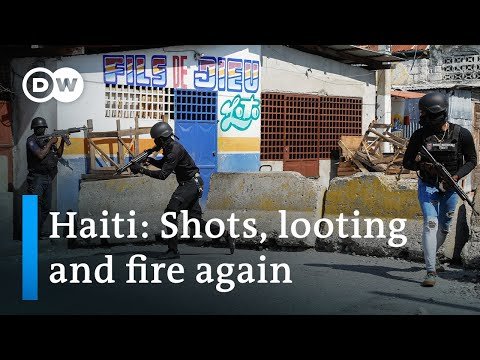 Displaced Haitian families sheltering from gang violence in Port-au-Prince
