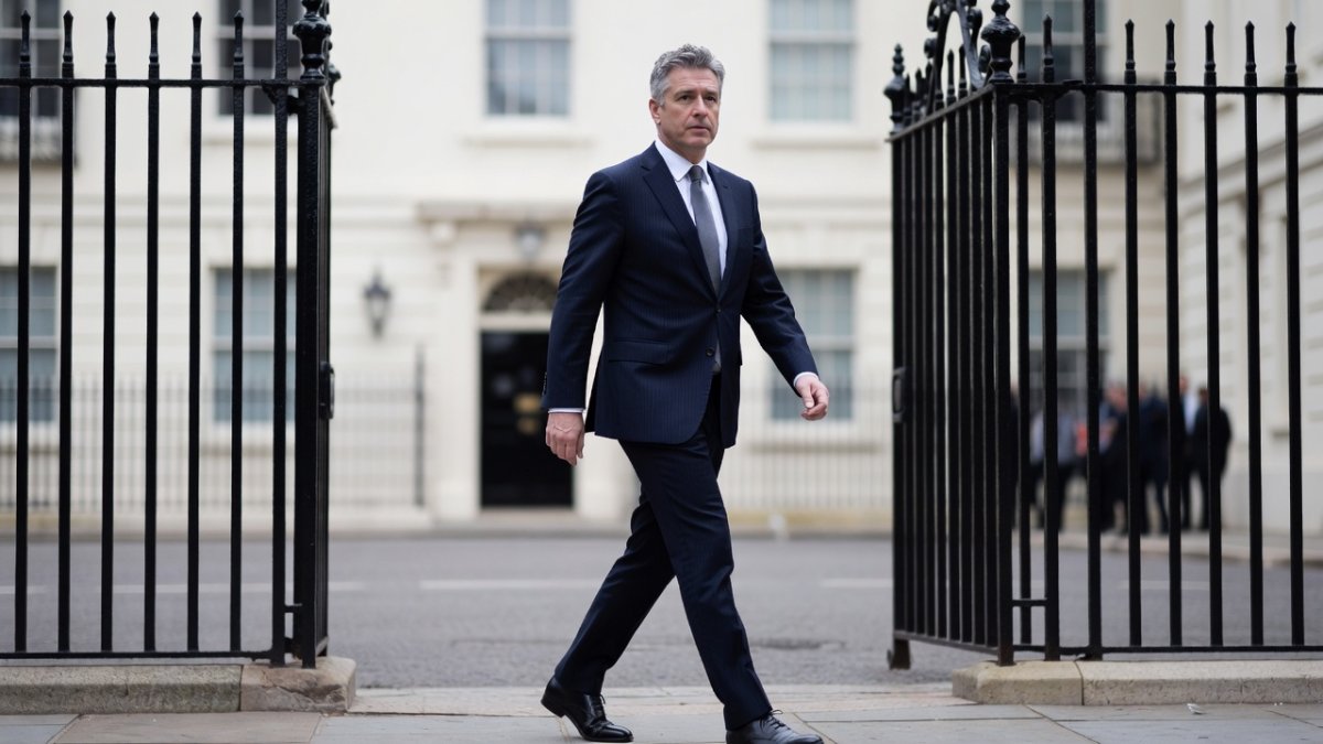 Dan Jarvis arriving at Downing Street after his appointment as Defence Secretary