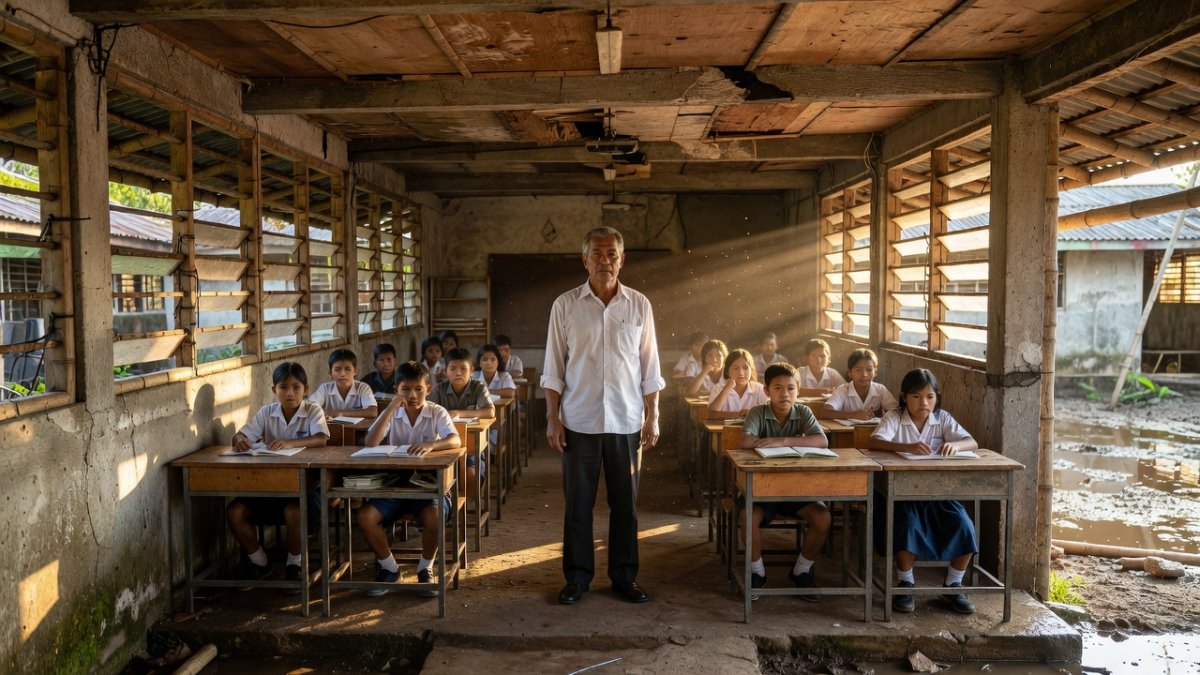 School principals are 'engineers' of last resort in flood-prone Philippines
