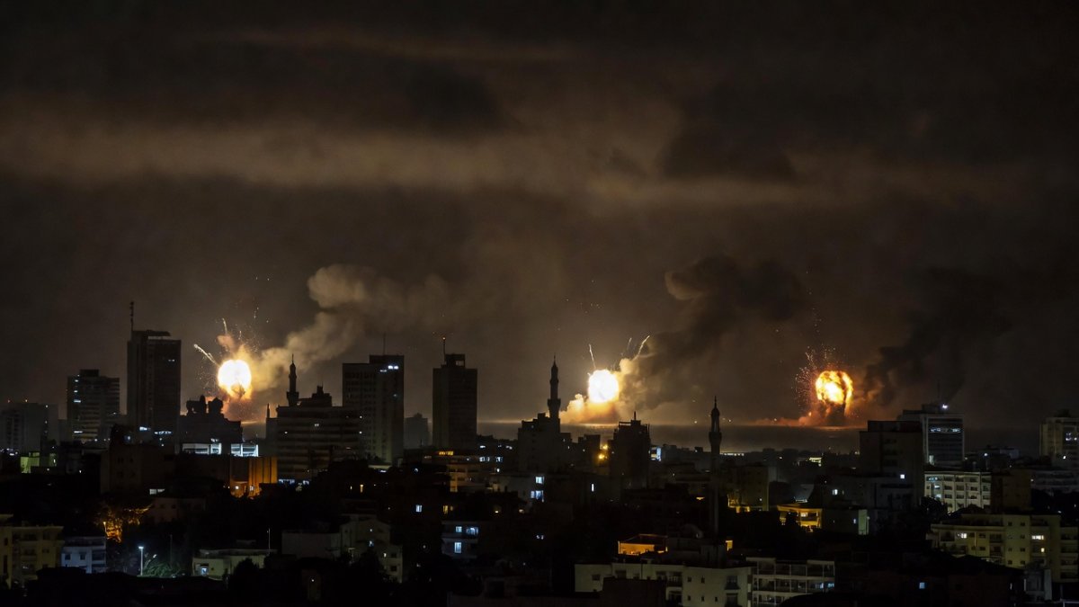 Smoke rises over southern Beirut following Israeli airstrikes