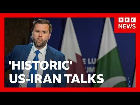 JD Vance and Iranian delegation at the Bürgenstock peace talks in Switzerland