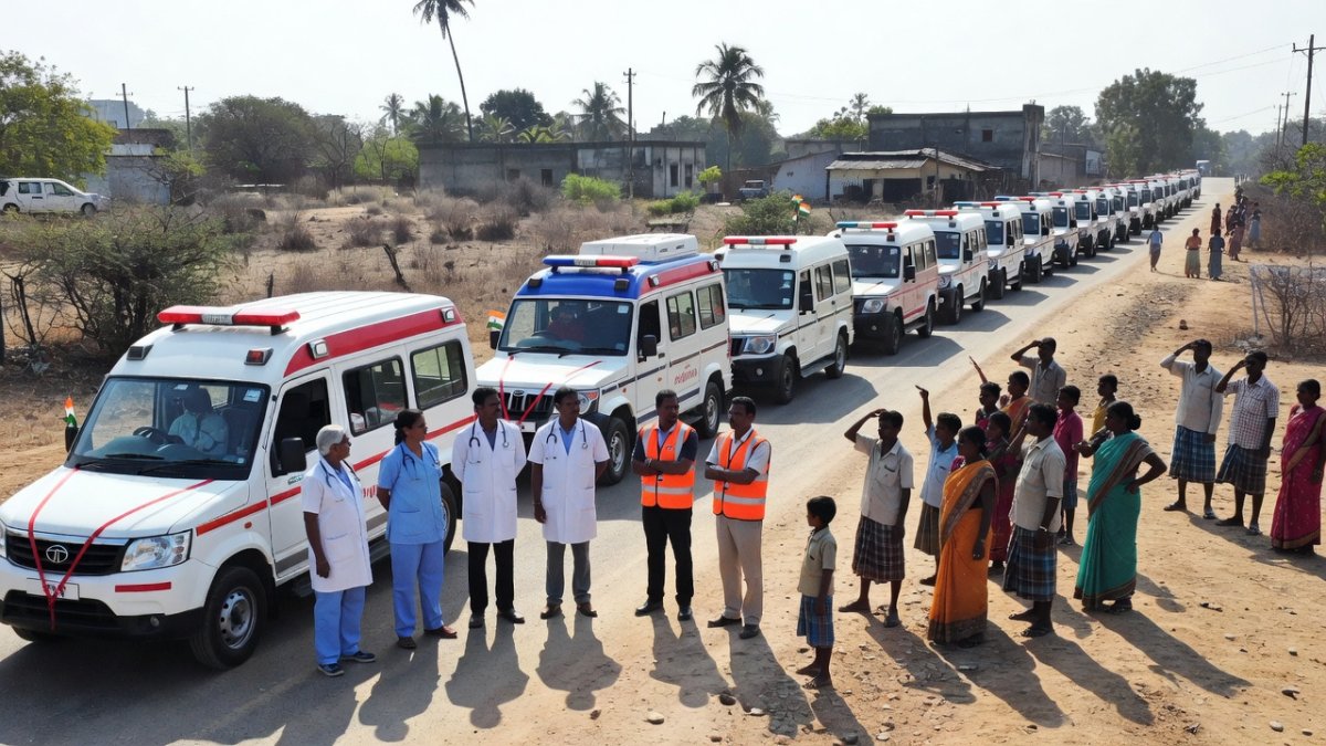 New health vehicles for rural areas in Chennai
