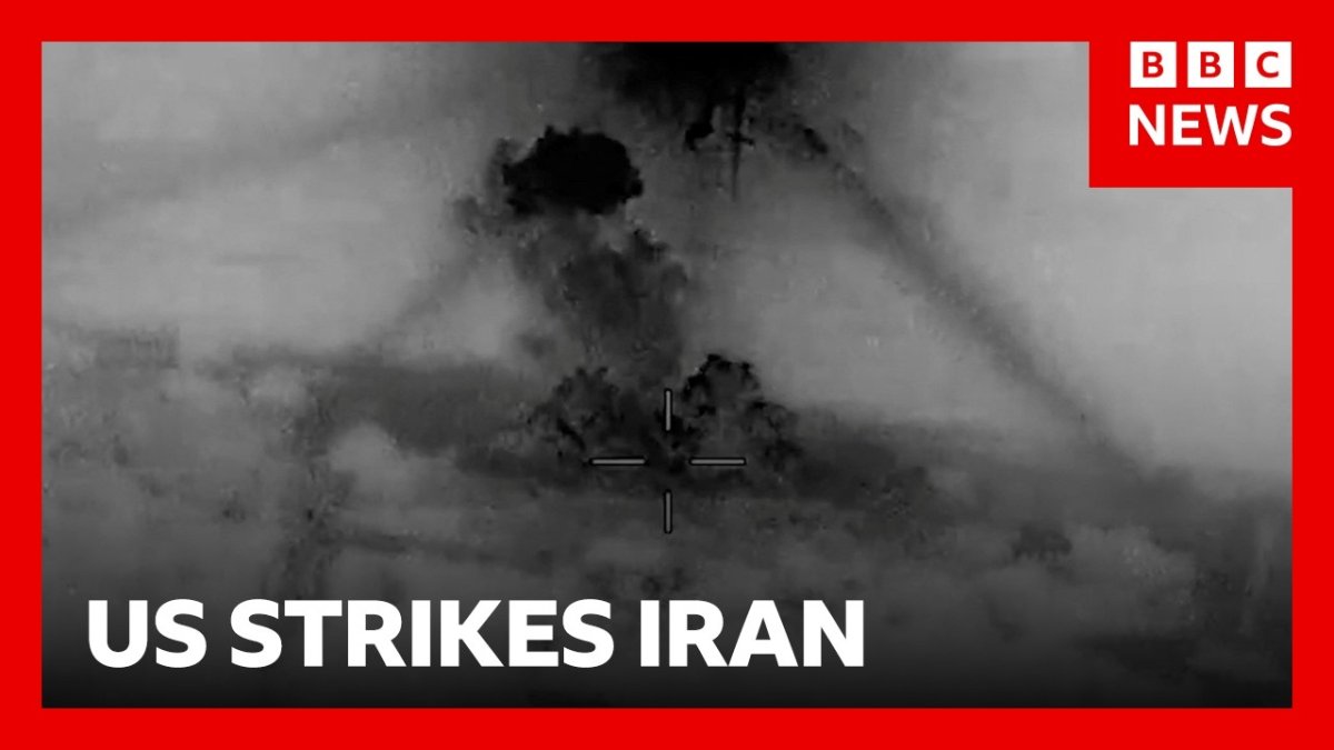 BBC News report thumbnail showing Strait of Hormuz
