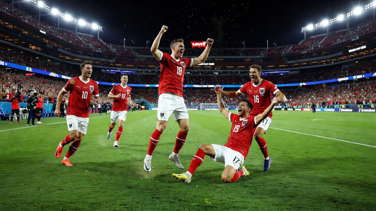 Austria End 28-Year World Cup Drought with Dramatic 3-1 Win Over Jordan