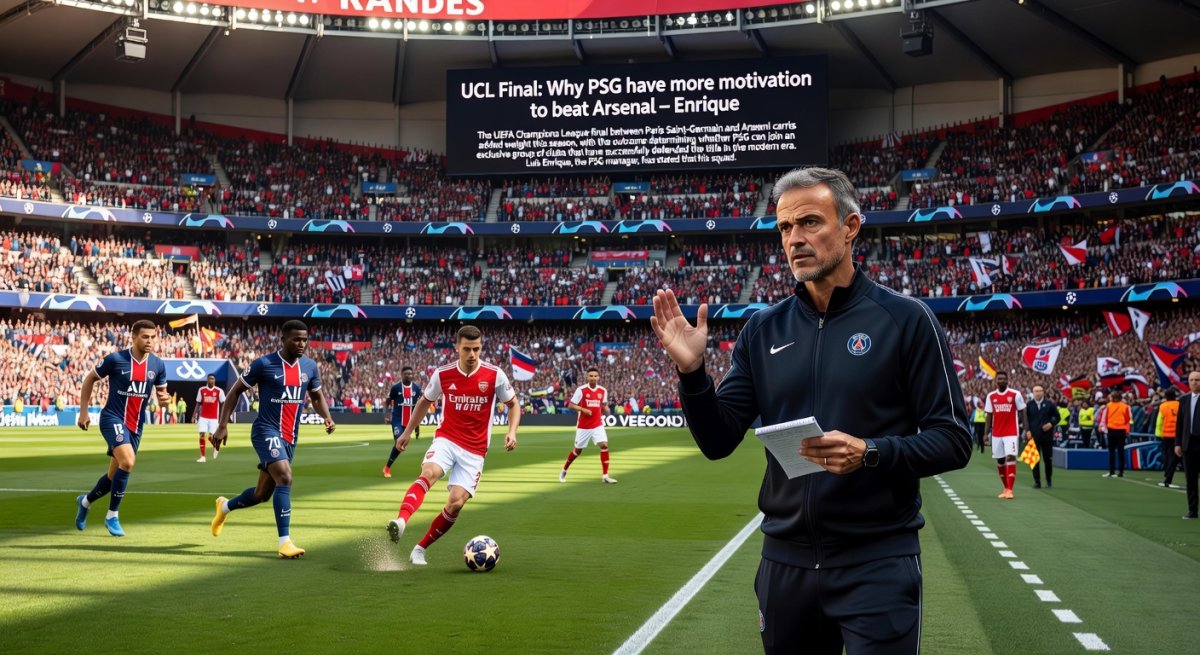 UCL Final: Why PSG have more motivation to beat Arsenal – Enrique