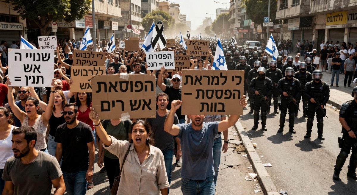 Anti-War Protests Sweep Israel as Thousands Demand Ceasefire and Change