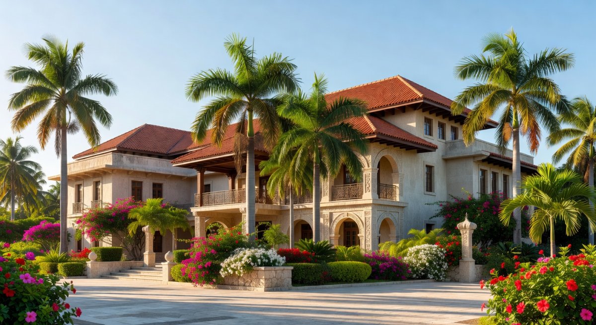 Artist rendering of the proposed Hispanic Cultural Heritage Institute building with Caribbean architectural influences