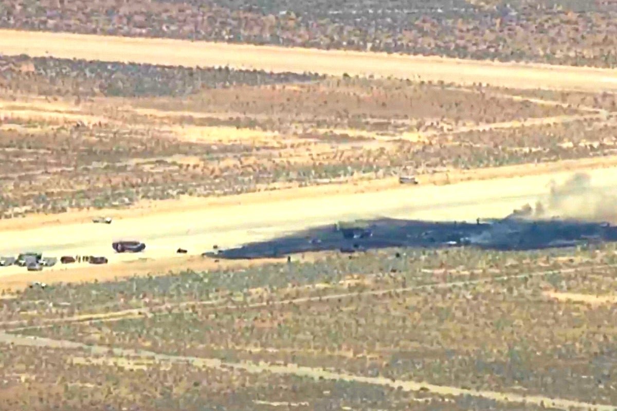 B-52 Bomber Crash at Edwards Air Force Base, California