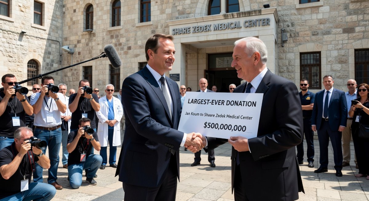 WhatsApp founder Jan Koum makes largest-ever donation to Jerusalem's Shaare Zedek hospital
