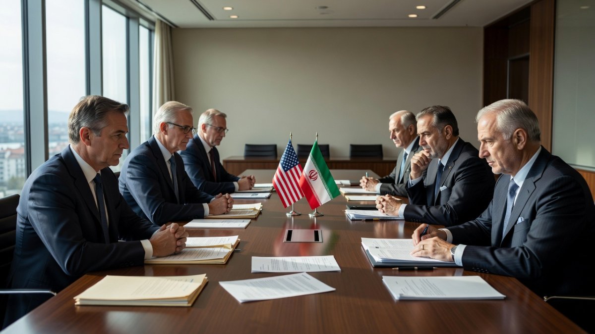 US and Iranian diplomats at negotiations in Switzerland following the June 2026 Memorandum of Understanding