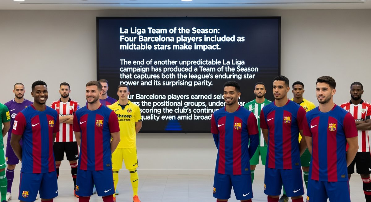 La Liga Team of the Season: Four Barcelona players included as midtable stars make impact