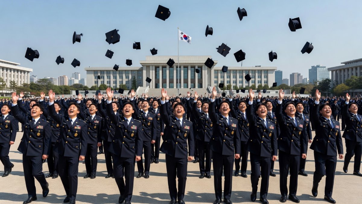 South Korean Defense Minister Ahn Gyu-back at press briefing on military reform