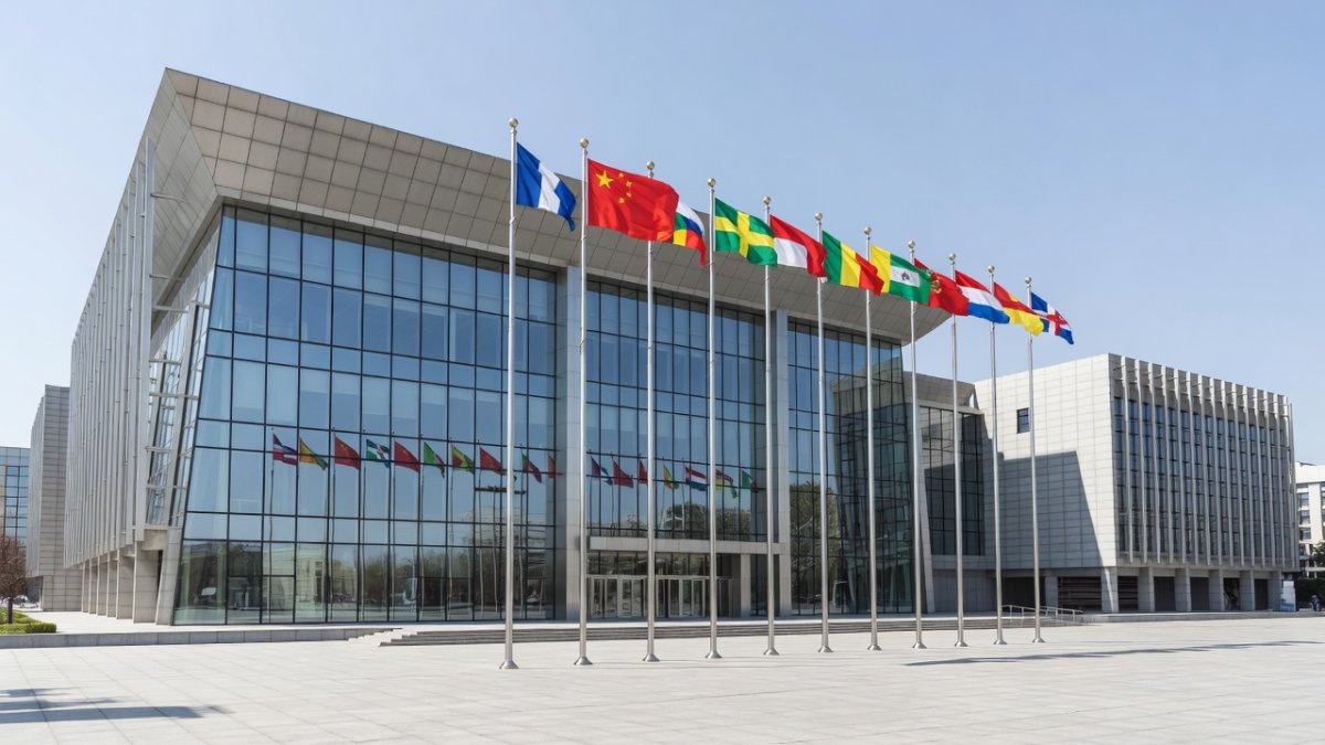 Government building in Beijing where Chinese foreign policy on US-Iran conflict is shaped