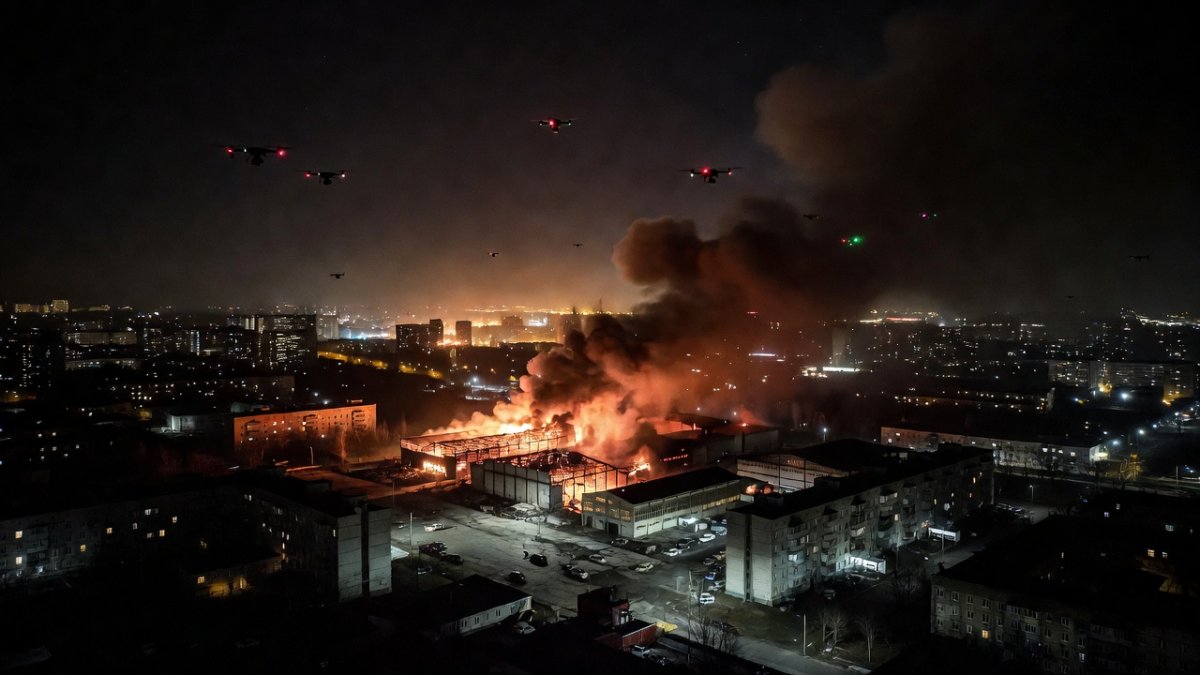 Ukraine Drones Torch Wildberries in St. Petersburg Strikes
