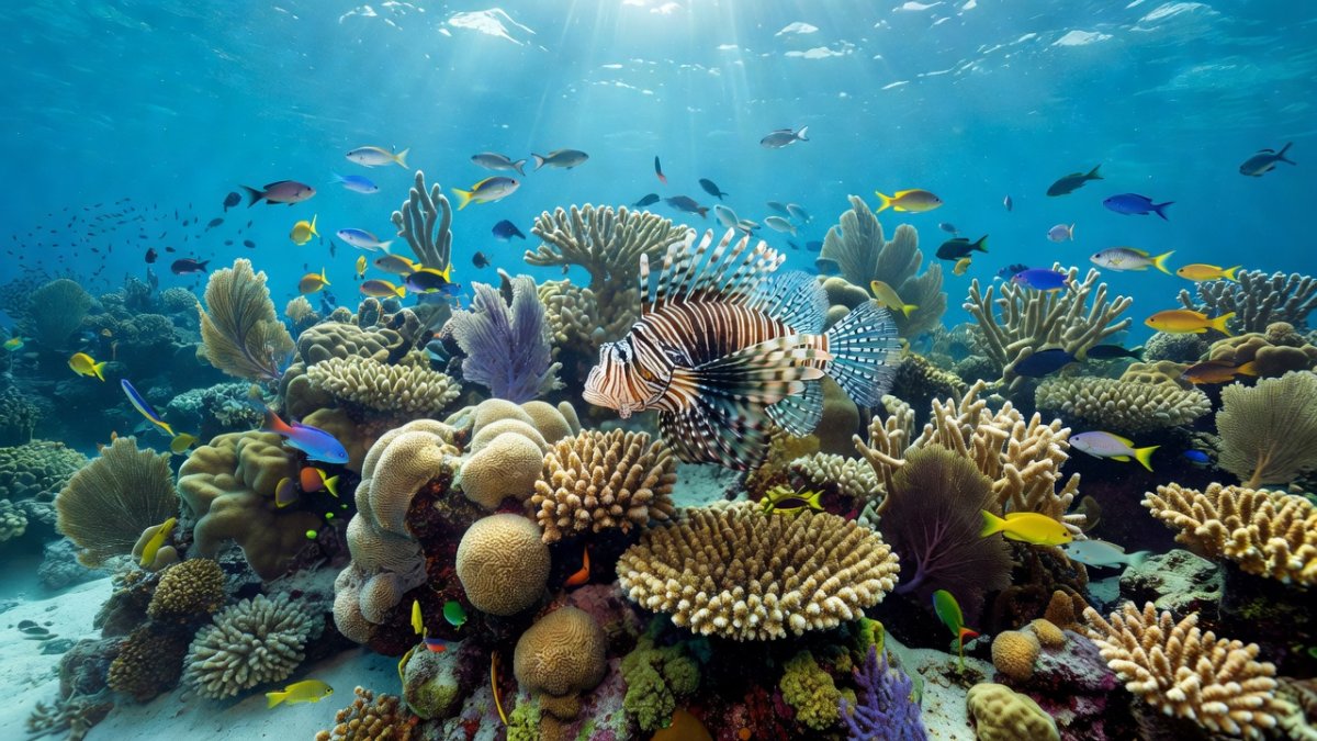 Invasive lionfish in Caribbean coral reefs, a growing threat to Latin American marine biodiversity
