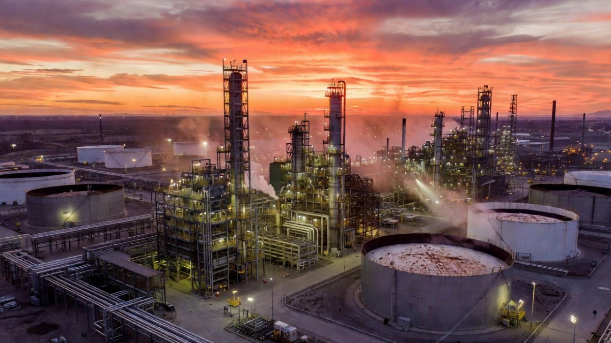 Pemex facilities in Mexico representing state oil operations