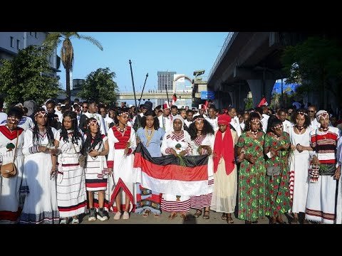 Hundreds of thousands of Oromo people celebrate Irreechaa at sacred lakes across Ethiopia, marking the transition from the rainy season to spring