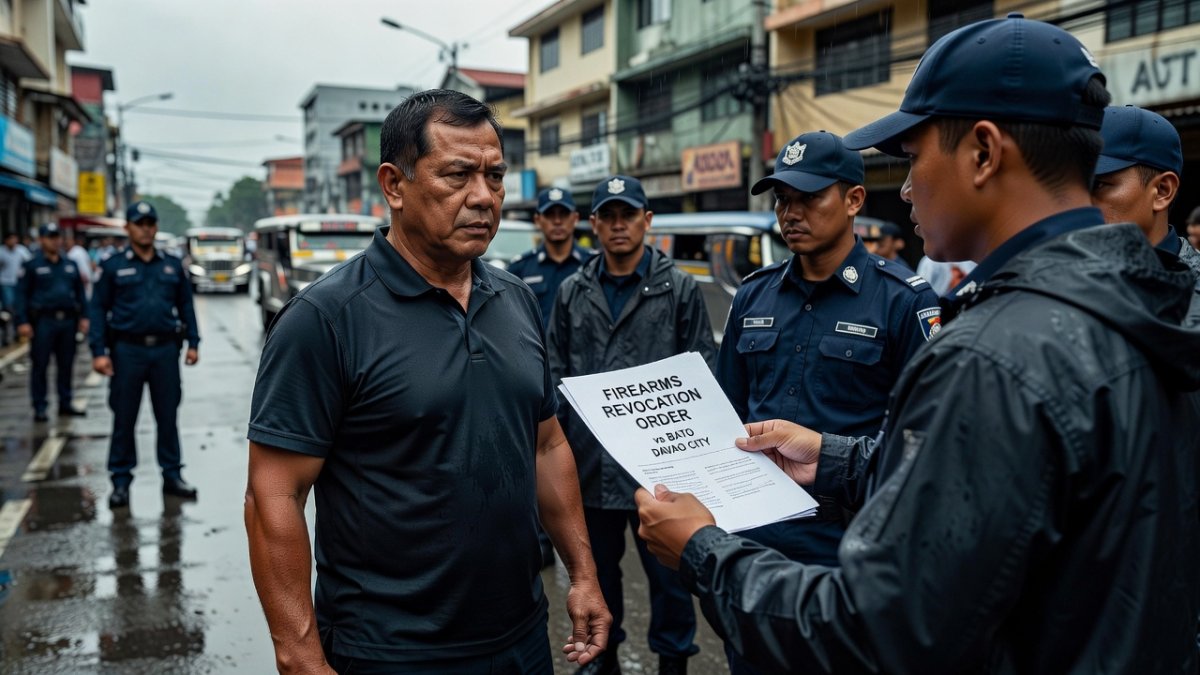 Firearms revocation order vs Bato served in Davao City