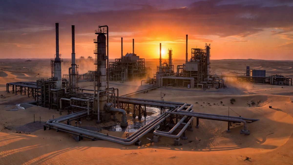 Libyan oil infrastructure and refinery facilities