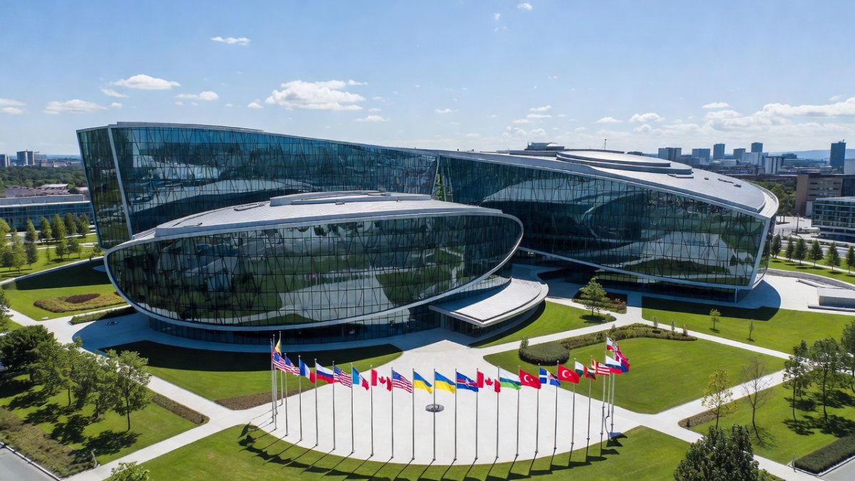 NATO headquarters in Brussels where alliance leaders paid tribute to Senator Graham