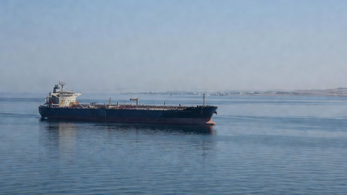 Oil tanker in the Strait of Hormuz