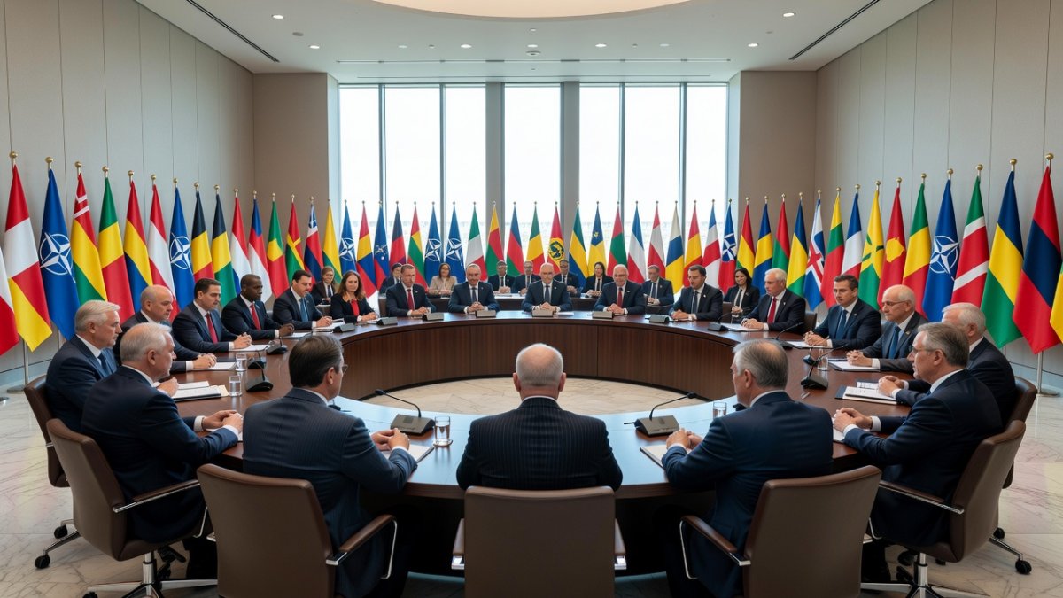 NATO leaders gathered for the 2026 summit plenary session in Ankara