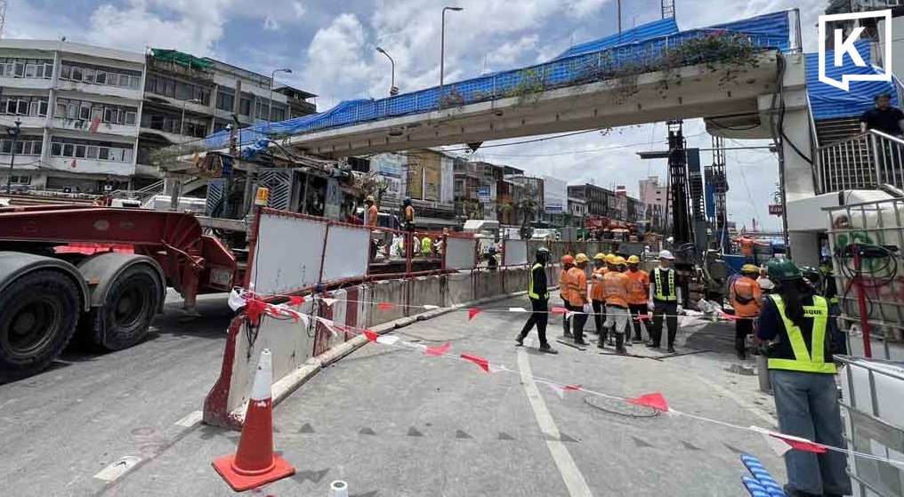 Bangkok Closes Roads After MRT Tunnel Water Intrusion at Wongwian Yai