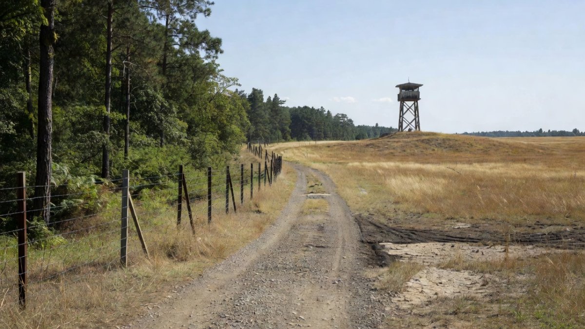 Eastern flank border landscape with watchtower