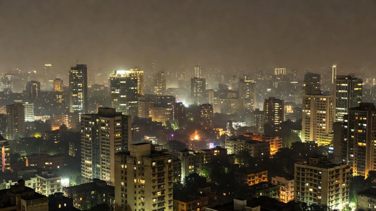 Temperature data map of Indian urban centers