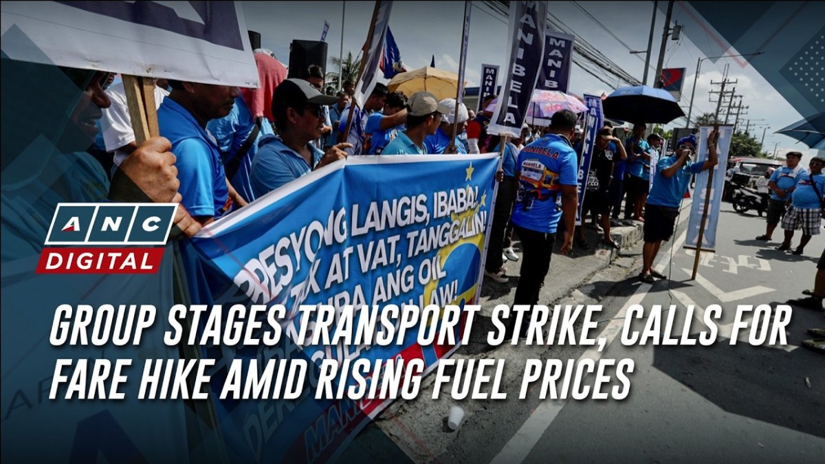 Commuters waiting for jeepney rides in Quezon City during transport strike