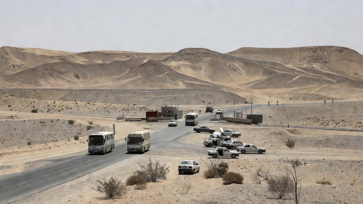 Shalamcheh border area between Iran and Iraq