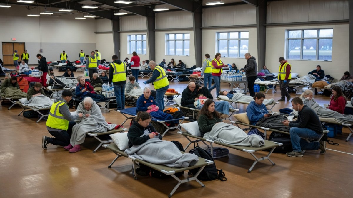 Evacuation centre in Thunder Bay