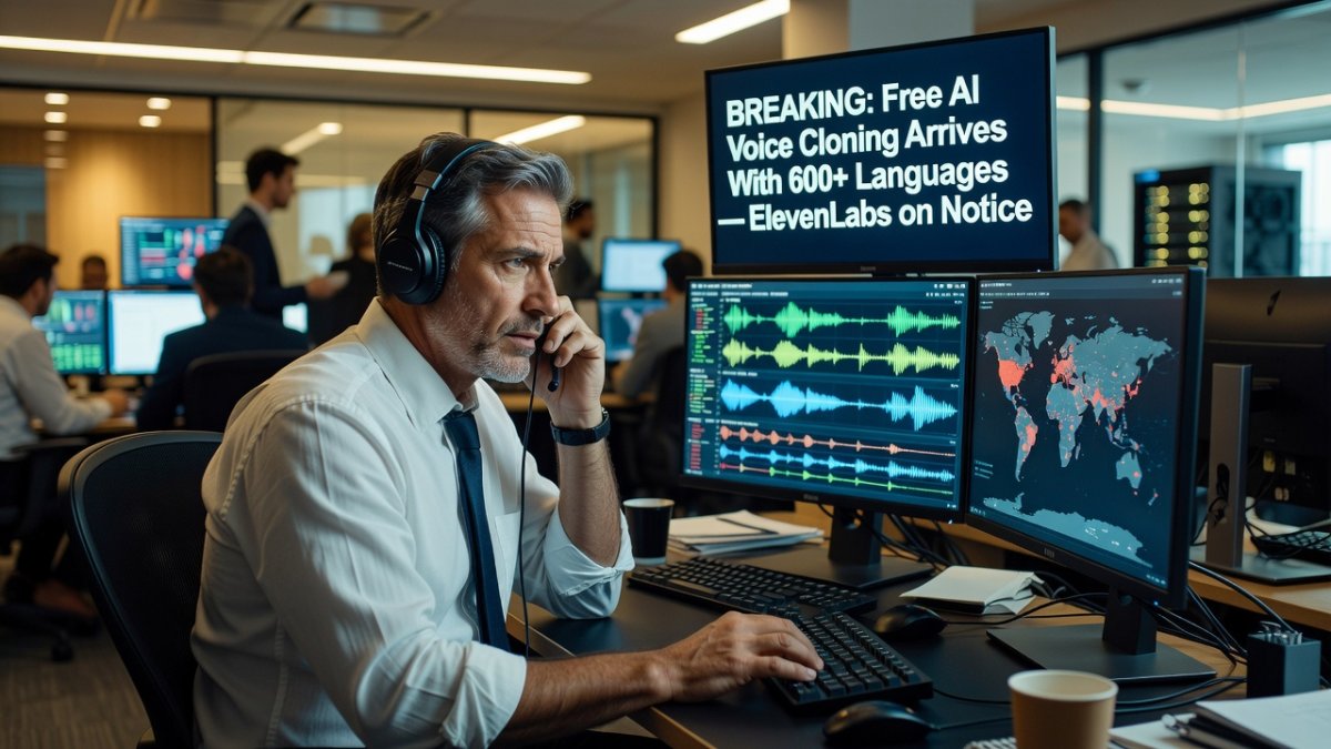 Free AI Voice Cloning Arrives With 600+ Languages — ElevenLabs on Notice