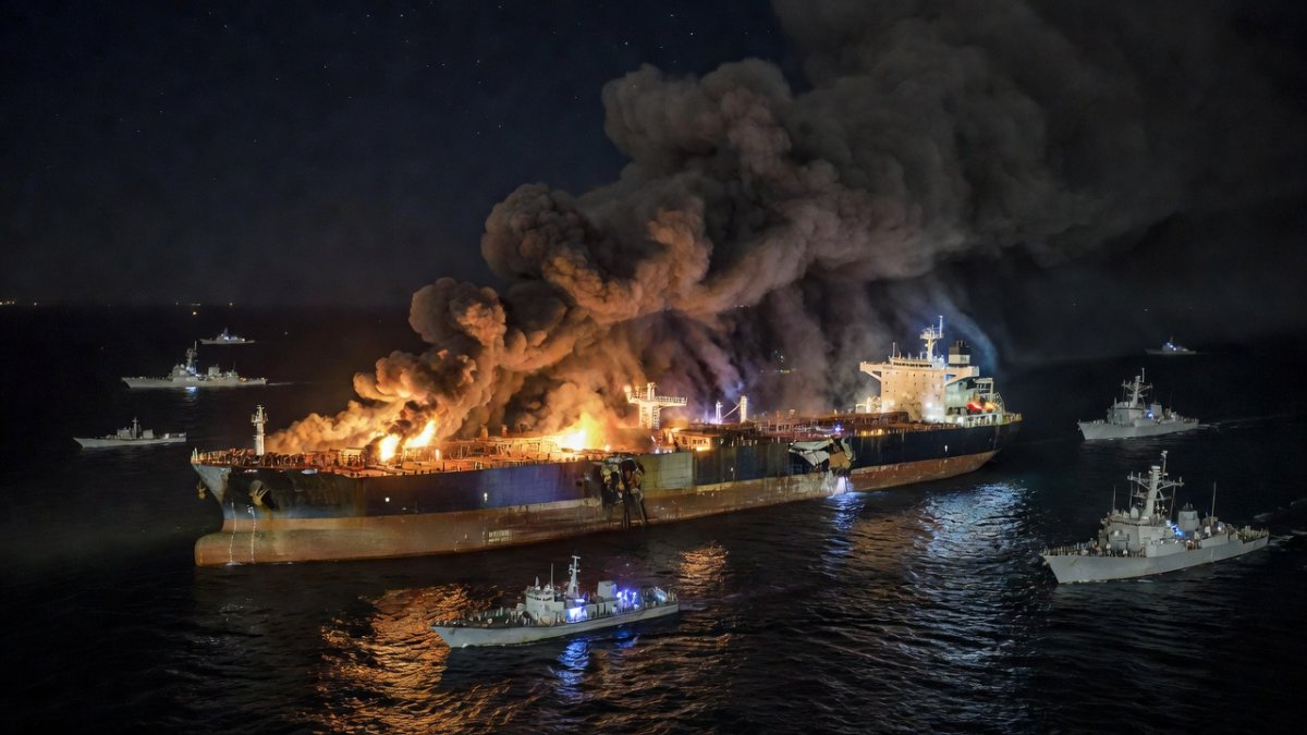 US-Iran War Explodes: Tankers Burn in Hormuz as America Hits Night 10 of Strikes