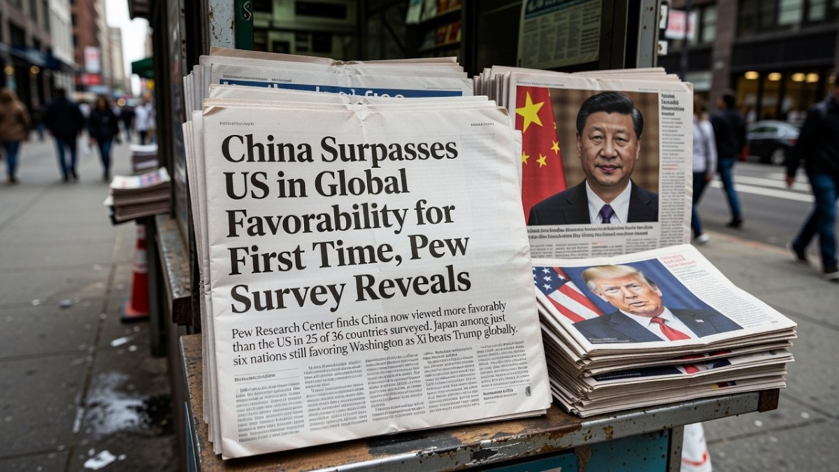China Surpasses US in Global Favorability for First Time, Pew Survey Reveals