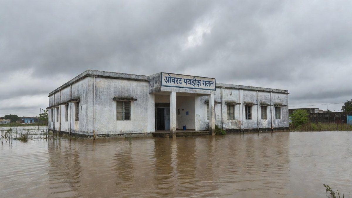 Rural hospital in flood-affected Maharashtra region