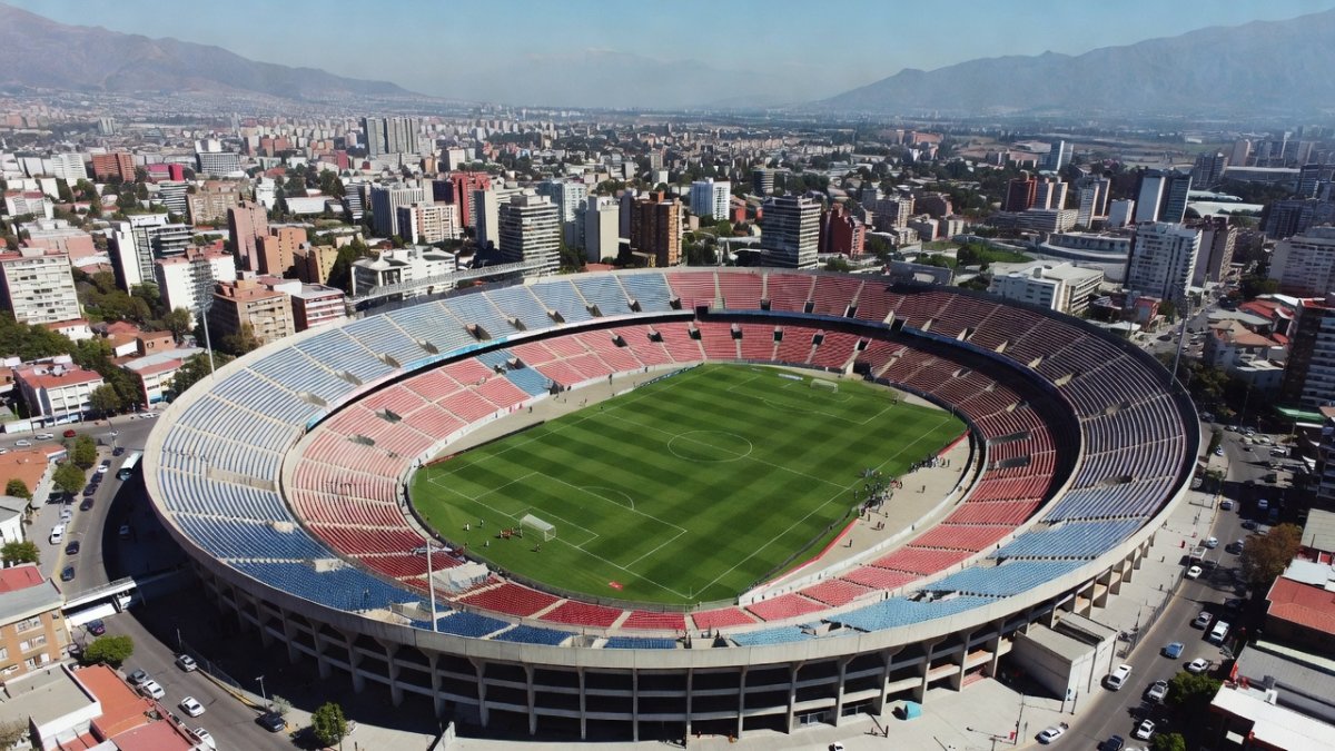 Chile Stadium in Santiago, now renamed Victor Jara Stadium, where the folk singer was detained and killed in 1973