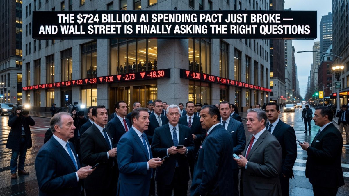 The $724 Billion AI Spending Pact Just Broke — and Wall Street Is Finally Asking the Right Questions