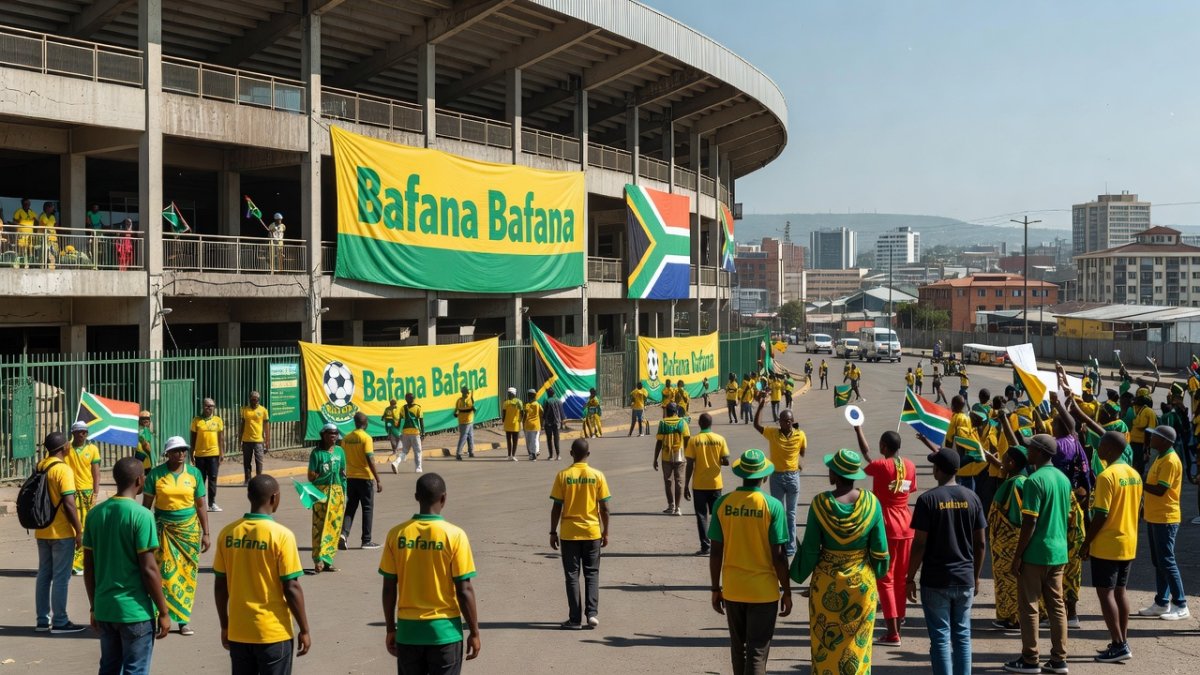 South African Bafana Bafana supporters and football culture