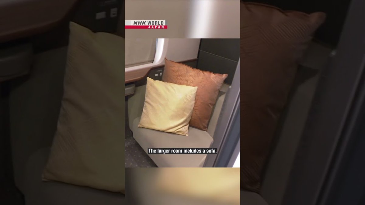 JR West and JR Central Shinkansen bullet train Supreme Class private room cabin