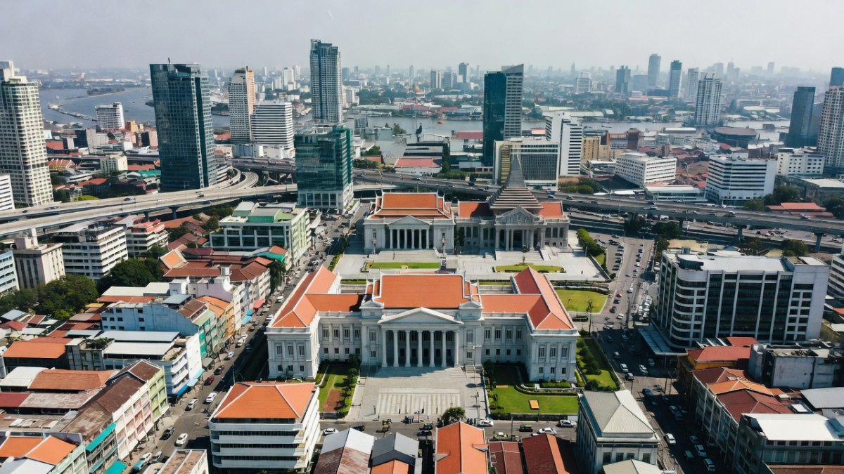 Bangkok cityscape, the capital where the Aem Cyanide serial poisoning cases have been heard at the Criminal Court