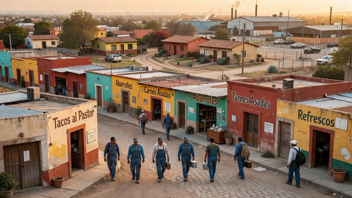 Mexican auto workers and community near a factory zone in Puebla