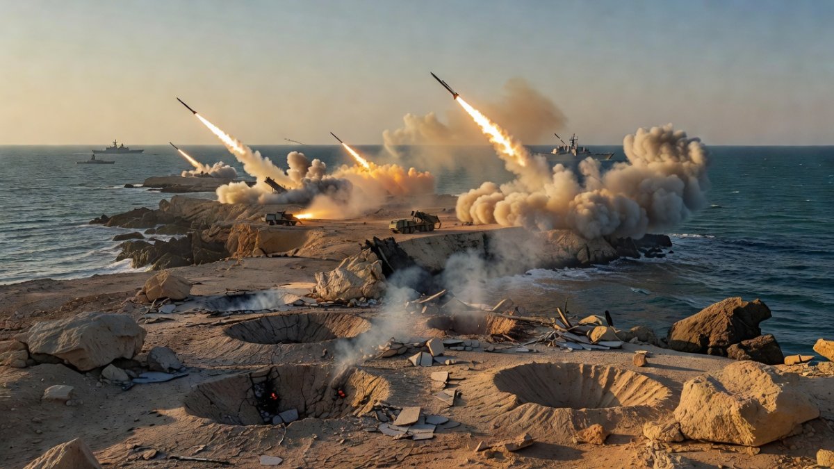 Iran-U.S. Conflict Escalates: Missile Launches and Direct Strikes on Greater Tunb Island