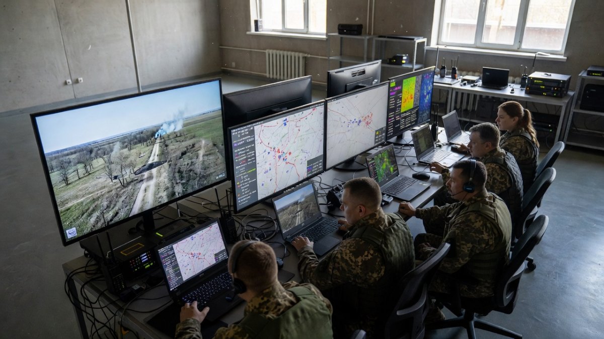 Ukrainian military drone operations and technology warfare center