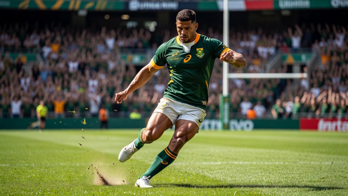 Cheslin Kolbe in action for the Springboks