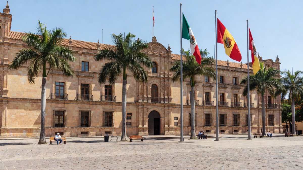 Oaxaca state government building in Oaxaca City