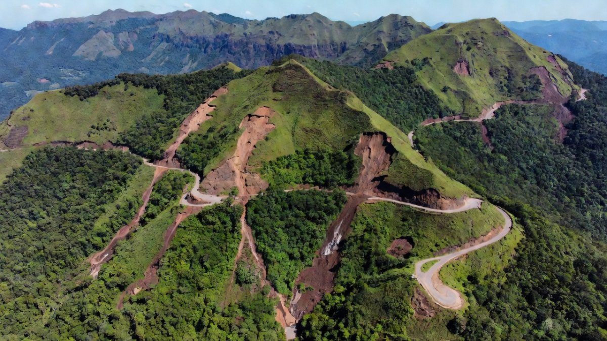 Landslide site in Wayanad district