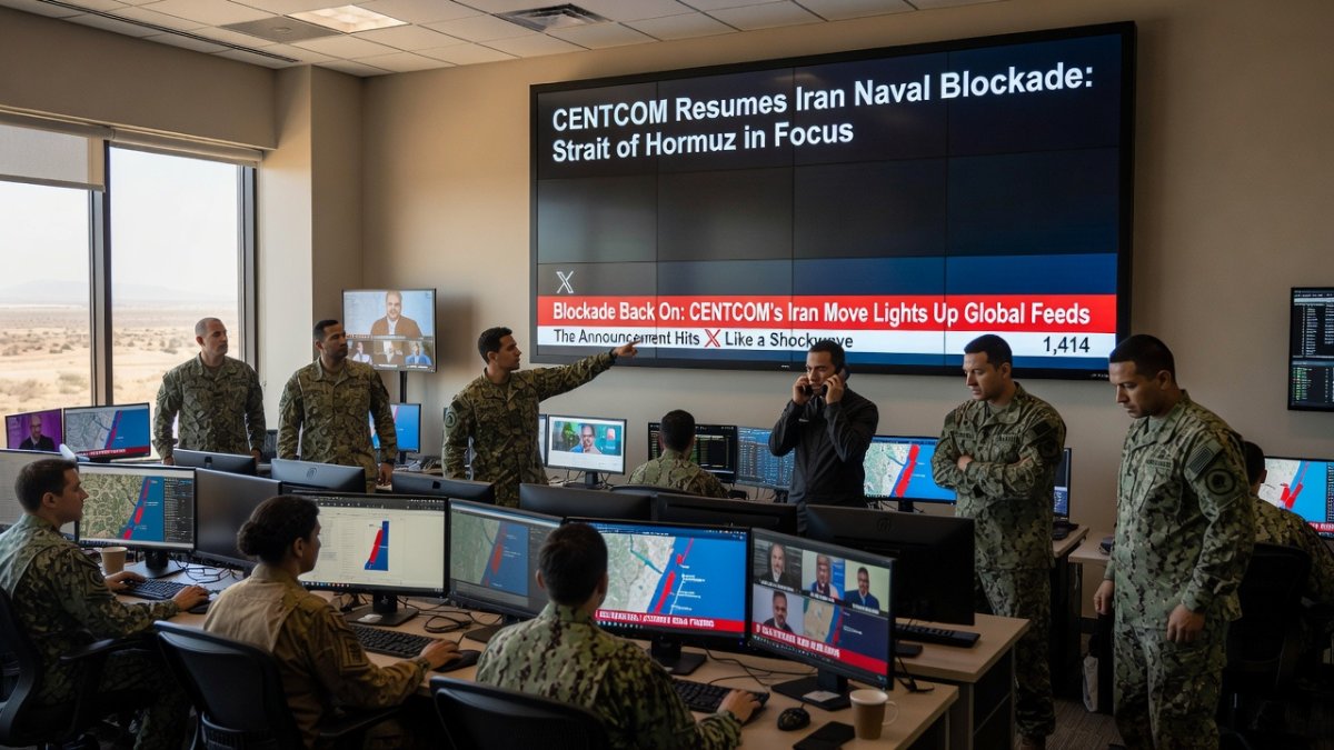 CENTCOM Resumes Iran Naval Blockade: Strait of Hormuz in Focus