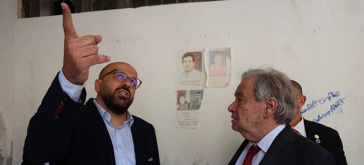 Saydnaya military prison north of Damascus, site of atrocities under the Assad regime