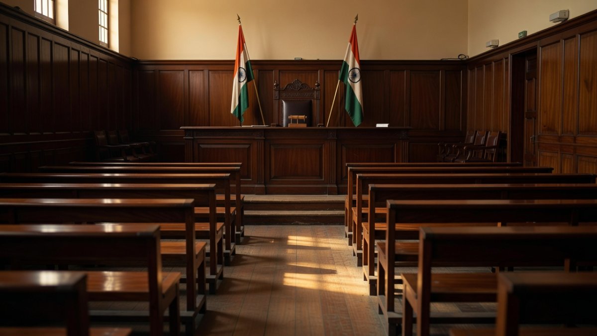 Indian courtroom representing the legal system under which the Maharashtra Medicare Act 2010 has failed to secure convictions